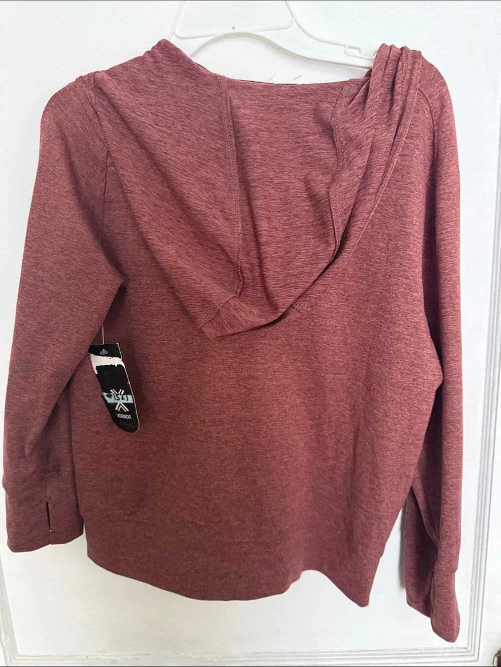 Xersion Kids Full-Zip Hoodie Jacket - Burgundy